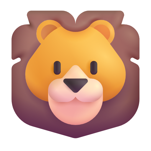 Löwe as rendered by Microsoft 3D Fluent