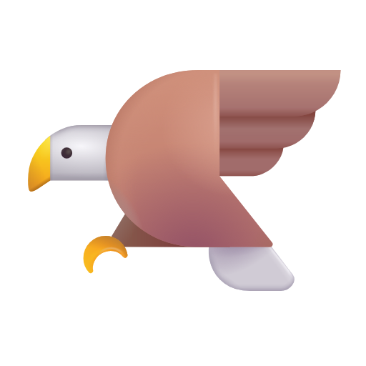 eagle as rendered by Microsoft 3D Fluent