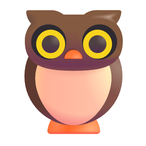 owl as rendered by Microsoft 3D Fluent