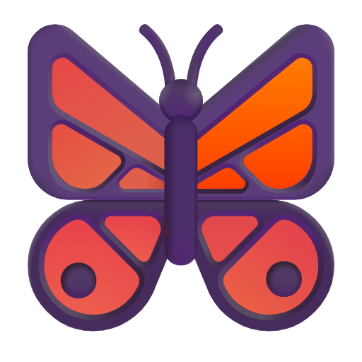 butterfly as rendered by Microsoft 3D Fluent