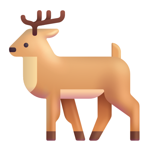 deer as rendered by Microsoft 3D Fluent
