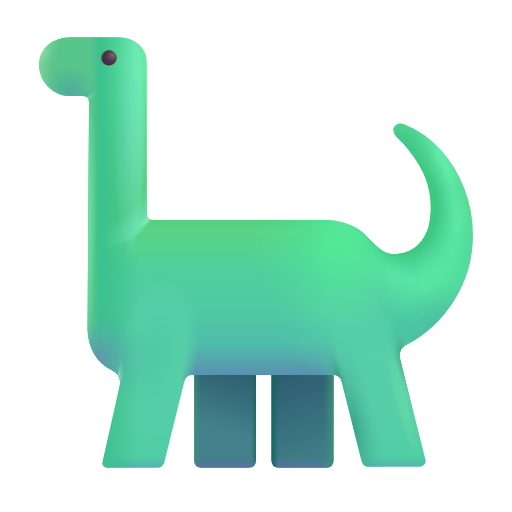 sauropod as rendered by Microsoft 3D Fluent