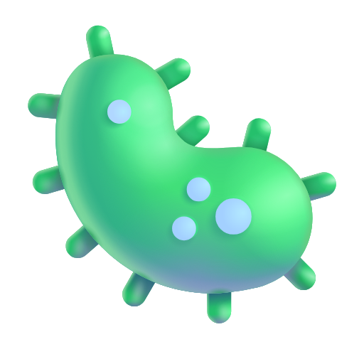 microbe as rendered by Microsoft 3D Fluent
