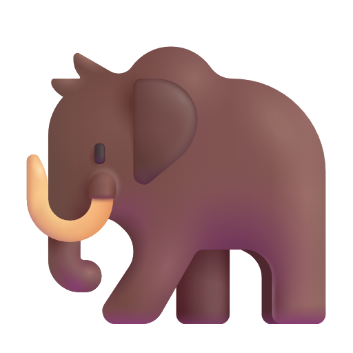 mammoth as rendered by Microsoft 3D Fluent