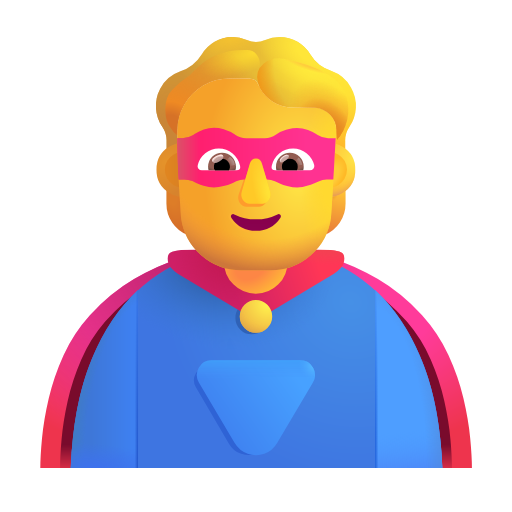 superhero as rendered by Microsoft 3D Fluent