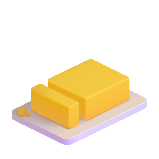 butter as rendered by Microsoft 3D Fluent