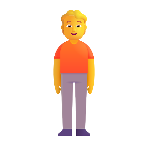 person standing as rendered by Microsoft 3D Fluent