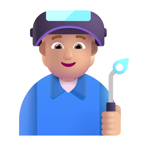 factory worker: medium-light skin tone as rendered by Microsoft 3D Fluent
