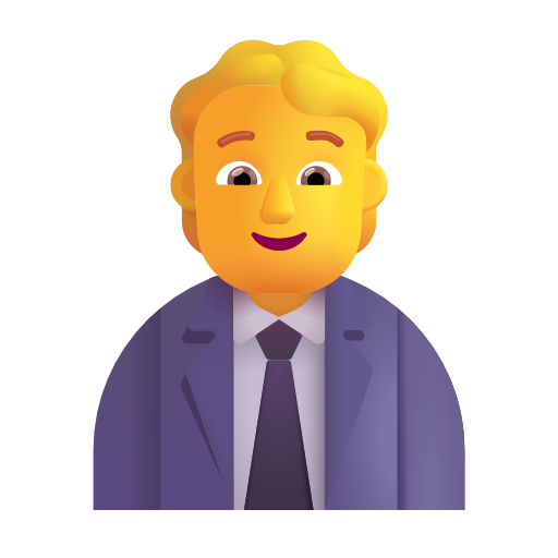 office worker as rendered by Microsoft 3D Fluent
