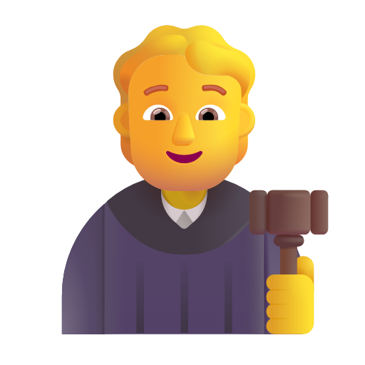 judge as rendered by Microsoft 3D Fluent