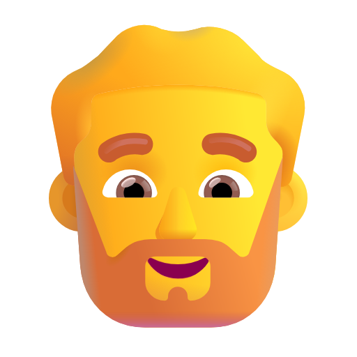 man: beard as rendered by Microsoft 3D Fluent