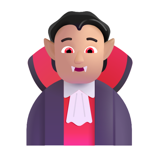 vampire: medium-light skin tone as rendered by Microsoft 3D Fluent