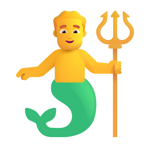 merman as rendered by Microsoft 3D Fluent