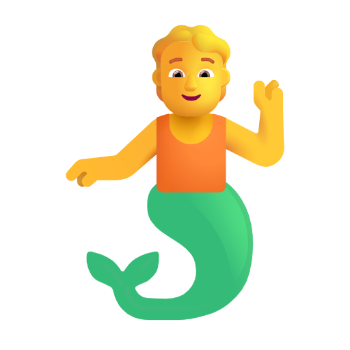 merperson as rendered by Microsoft 3D Fluent