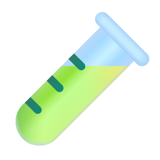 test tube as rendered by Microsoft 3D Fluent