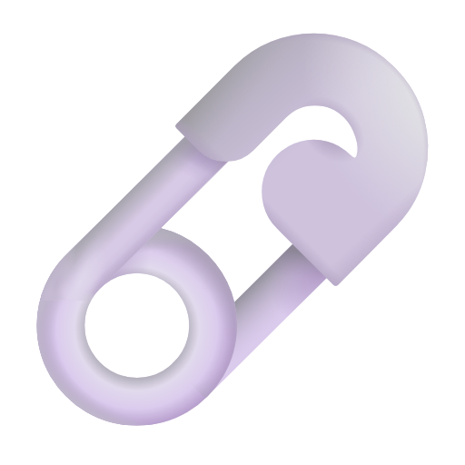 safety pin as rendered by Microsoft 3D Fluent