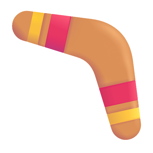 boomerang as rendered by Microsoft 3D Fluent