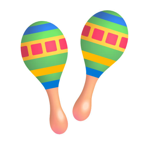 maracas as rendered by Microsoft 3D Fluent