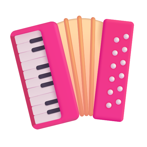 accordion as rendered by Microsoft 3D Fluent