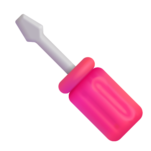 ねじ回し as rendered by Microsoft 3D Fluent