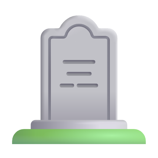 headstone as rendered by Microsoft 3D Fluent