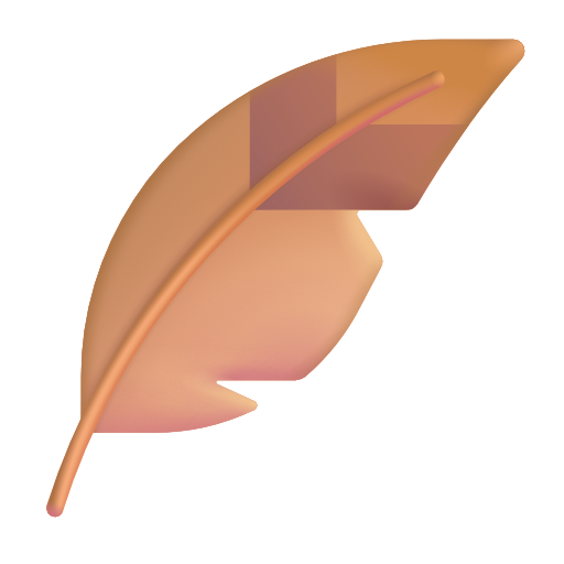 piuma as rendered by Microsoft 3D Fluent