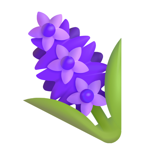 hyacinth as rendered by Microsoft 3D Fluent