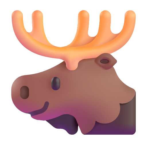 moose as rendered by Microsoft 3D Fluent