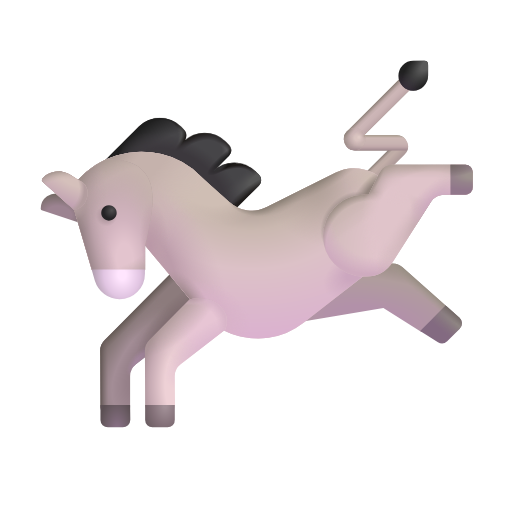 donkey as rendered by Microsoft 3D Fluent