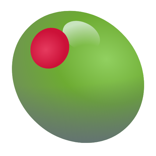 olive as rendered by Microsoft 3D Fluent