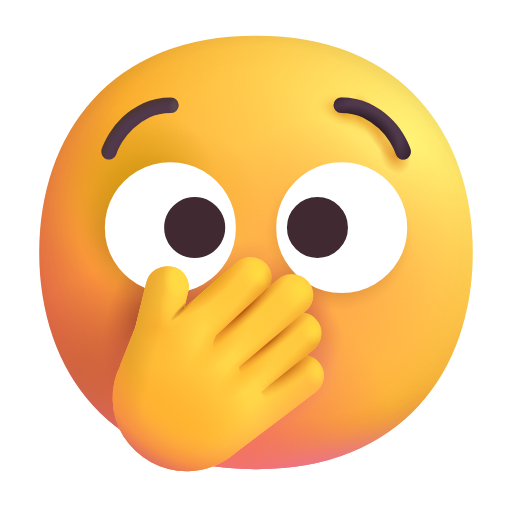 Face with Open Eyes and Hand Over Mouth, the design in this release