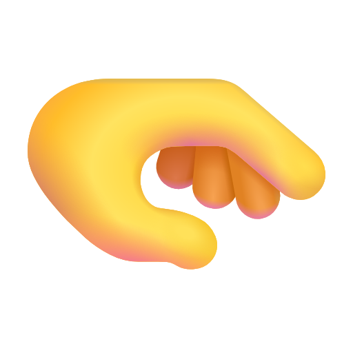 palm down hand as rendered by Microsoft 3D Fluent