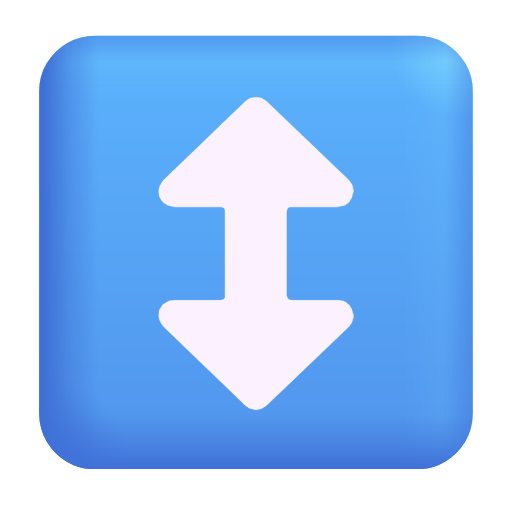 上下箭头 as rendered by Microsoft 3D Fluent
