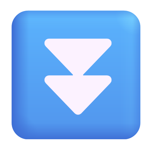 Fast Down Button as drawn by Microsoft 3D Fluent in Fluent 16.0