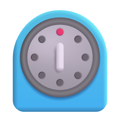타이머 시계 as drawn by Microsoft 3D Fluent in Fluent 16.0