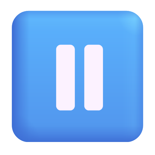 Pause Button as drawn by Microsoft 3D Fluent in Fluent 16.0