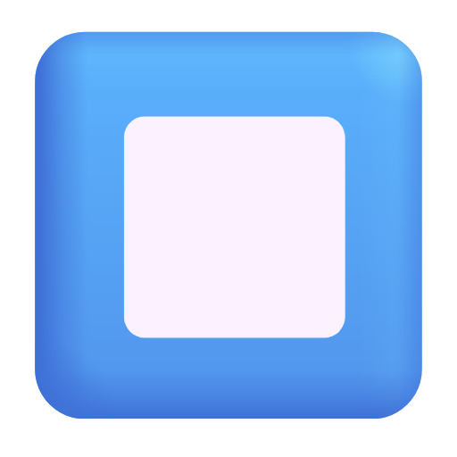 Stop Button as drawn by Microsoft 3D Fluent in Fluent 16.0