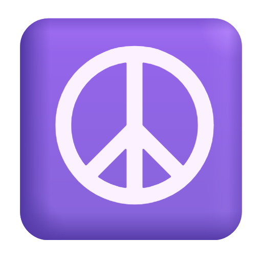 peace symbol as rendered by Microsoft 3D Fluent