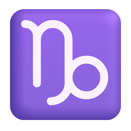 Segno zodiacale del Capricorno as rendered by Microsoft 3D Fluent
