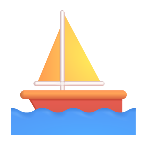 Segelboot as rendered by Microsoft 3D Fluent