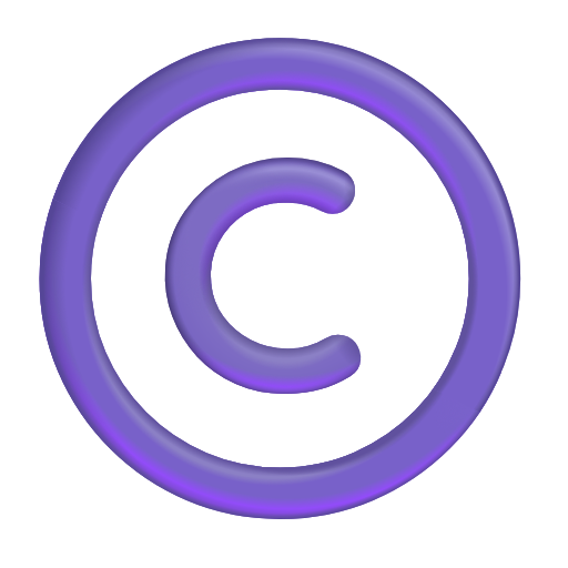 copyright as rendered by Microsoft 3D Fluent