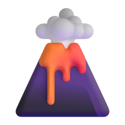 Volcano as drawn by Microsoft Teams in 1.0