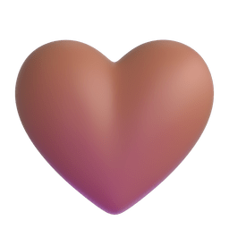 Brown Heart as drawn by Microsoft Teams in 1.0