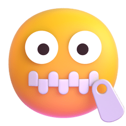 Zipper-Mouth Face, the design in this release