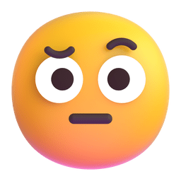 Face with Raised Eyebrow, the design in this release
