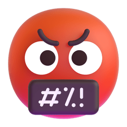 Face with Symbols on Mouth, the design in this release