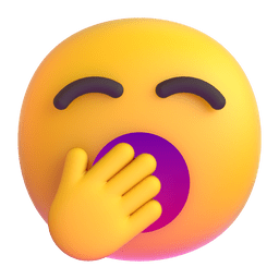 Yawning Face as drawn by Microsoft Teams in 1.0