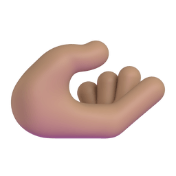 Palm up Hand: Medium Skin Tone, the previous design