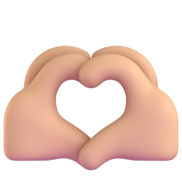 Heart Hands: Medium-Light Skin Tone, the previous design