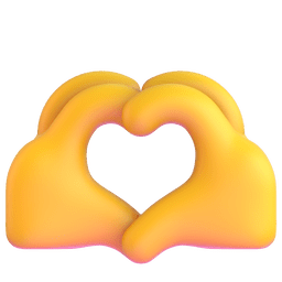 Heart Hands as drawn by Microsoft Teams in 1.0